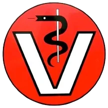 Icon Tierarzt roter Kreis mir Schlange