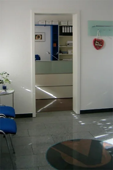 Eingang zu einem Behandlungsraum.